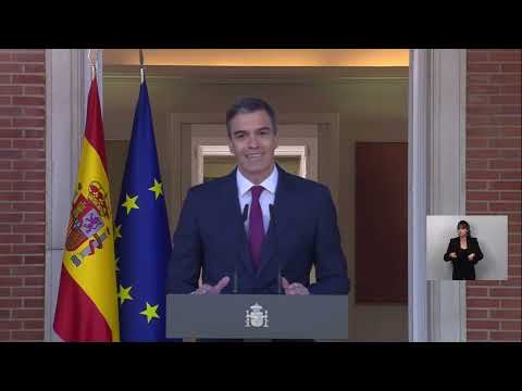Pedro Sánchez anuncia que no dimite