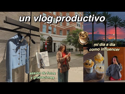 UN VLOG PRODUCTIVO: mi día a día como influencer, sesión de fotos, grabaciones y más!!
