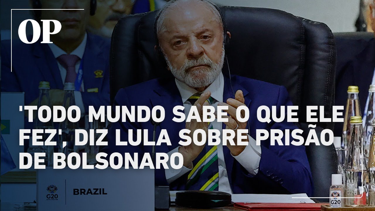 Lula diz que prisão de Bolsonaro é assunto da Justiça e não afeta relação com Trump