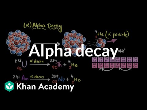 Alpha decay | Nuclear chemistry | High school chemistry | Khan Academy