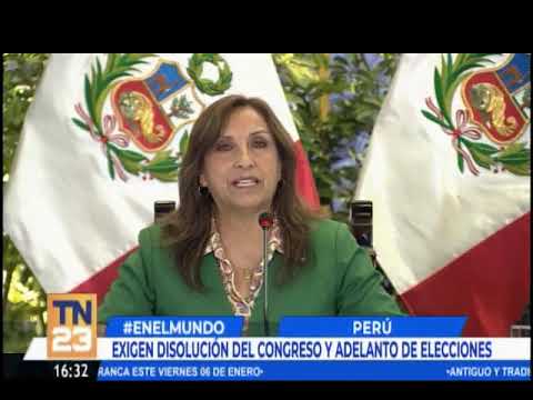Presidenta Boluarte pide diálogo para terminar protestas en Perú