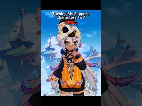 Turning My Support Characters In To A DPS.. 😭 (Genshin Impact) #genshin #shorts