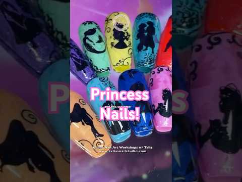 Disney Princess Nail Art 👑💅