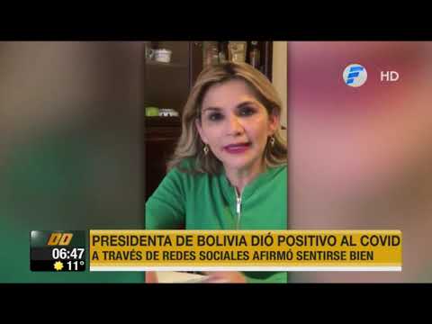 Presidenta de Bolivia dio positivo a Covid-19