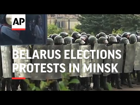 Belarus president flies over Minsk as protests roil capital