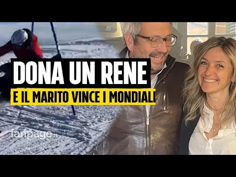 Lei dona un rene al marito, lui vince i Mondiali di sci: “È questo che si fa in una famiglia”