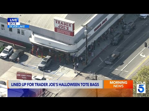 Trader Joe’s shoppers line up for new Halloween totes