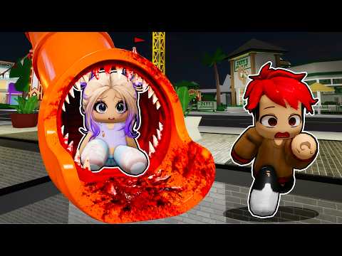 NUNCA VAYAS AL TOBOGÁN MALDITO de BROOKHAVEN ROBLOX con LYNITA BEBÉ