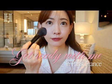 【GRWM in PARIS🇫🇷】 ホテルで朝の準備❣️近況トークしながらメイク💄