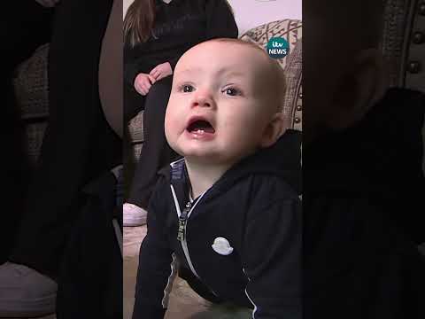 A young father spoke about being caught in a sinking car along with his baby son. #stormburt