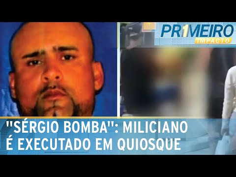 Miliciano Sérgio Bomba é executado em quiosque de praia no Rio | Primeiro Impacto (22/01/24)