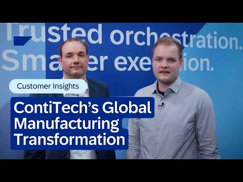 ContiTech’s Global Manufacturing Transformation with SAP Digital Manufacturing | Customer Insights