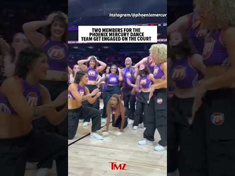 <strong>Two</strong> Members For The Phoenix Mercury Dance <strong>Team</strong> Get Engaged On The Court
