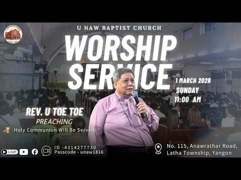 1.3.26 (Sunday) 11:00 AM - Welcome To U Naw  Worship