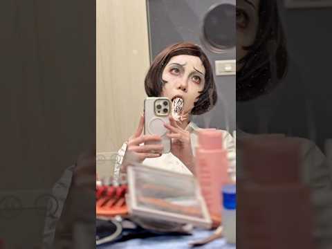 “I can’t speak properly, but I’m not ill.”#azami #junjiito #makeuplook #makeup