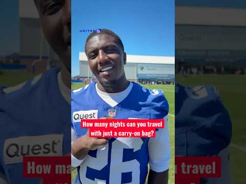 "2 days MAX" 🧳 #football #nfl #giants #carryon #travel #shorts #newyorkgiants