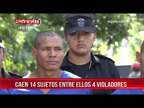 Cuatro violadores y otros delincuentes a las celdas en Chinandega - Nicaragua