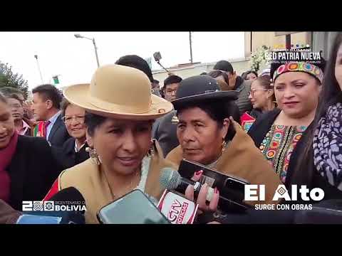 Alcaldesa de El Alto agradece la presencia de autoridades en la celebración del 39 aniversario