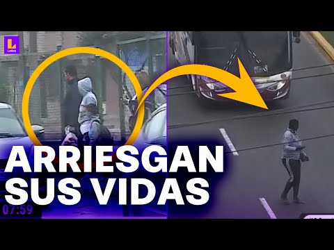 Peatones arriesgan sus vidas en Ventanilla: Se ha colocado una reja, pero los vecinos la retiraron