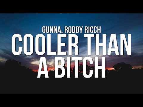 Gunna - COOLER THAN A BITCH (Lyrics) ft. Roddy Ricch
