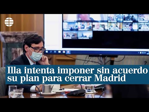 Salvador Illa intenta imponer sin acuerdo su plan para cerrar Madrid