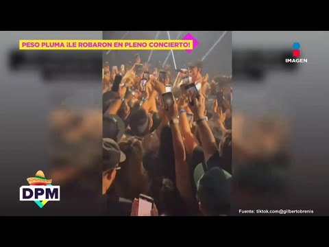 VIDEO ¡Le ROBARON a Peso Pluma en pleno concierto! Así reaccionó | De Primera Mano