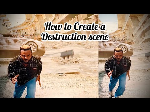 How to Create a destruction scene - Destroy a city using After effects
