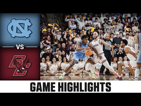 North Carolina Vs. Boston College Game Highlights | 2023-24 ACC Men’s ...