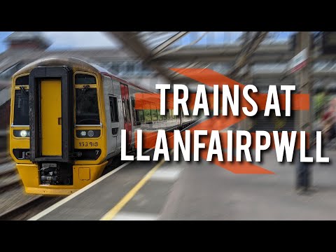 Transport For Wales trains at Llanfairpwllgwyngyllgogerychwyrndrobwllllantysiliogogogoch