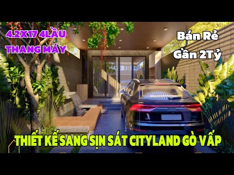 MAP ĐẤT VIỆT - MAPDATVIET.COM Bán nhà Gò Vấp | Nhà xinh 4.2 x 17m 4 lầu Thang Máy SANG- XỊN - MỊN sát Cityland Gò Vấp