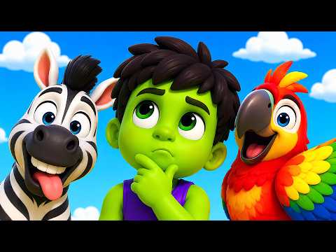 Let's Meet the Safari Animals! 🦁🐘 | Nursery Rhymes by Doggy Doggy Cartoons