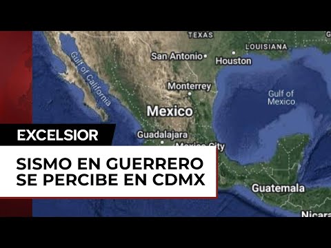 Se registra sismo magnitud 5.2 en San Marcos, Guerrero; se percibe en la CDMX