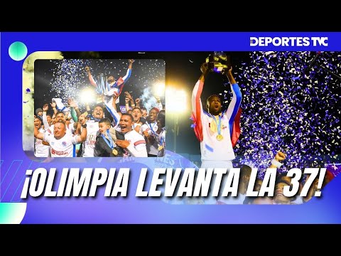 Olimpia se proclama 'Tricampeón Invicto' y levanta su titulo 37 en la historia del fútbol hondureño