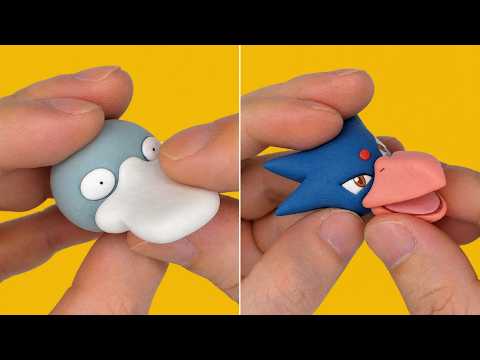 I <strong>Made</strong> Shiny Pokémon Clay! Watch Psyduck Evolve <strong>into</strong> Golduck