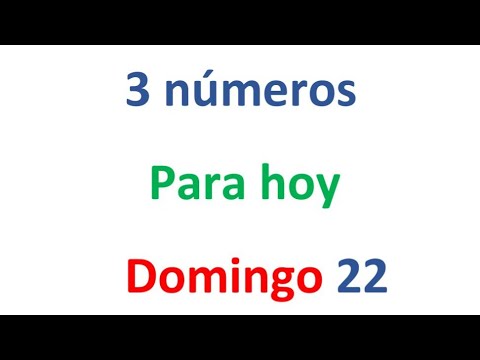 3 números para el Domingo 22 de septiembre, El campeón de los números