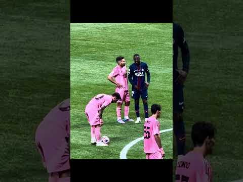 The Ballon D’Or with Leo Messi🥶🐐 #leomessi #dembele #intermiami #psg #fifaworldcup #soccer #futbol