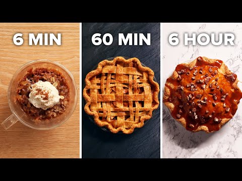 6-Min Vs. 60-Min Vs. 6-Hour Apple Pie ? Tasty