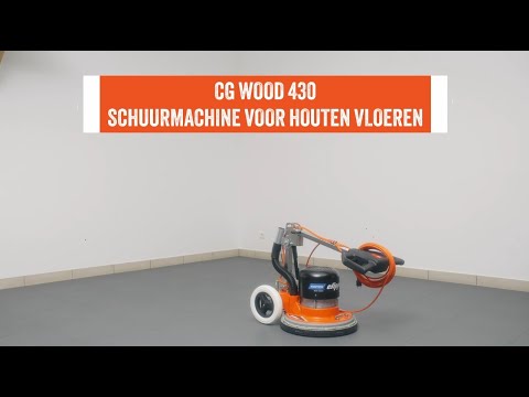 Hoe gebruik je de CG WOOD 430 vloerschuurmachine voor hout van Norton Clipper?