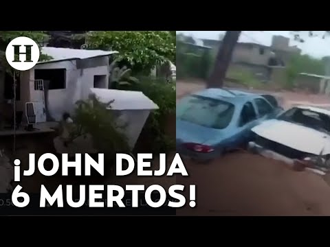 ¡Alerta máxima en Guerrero! Huracán John deja 6 muertos tras su paso por Guerrero