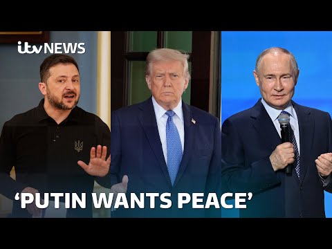 Donald Trump says he's 'putting a lot of pressure' on Russia to secure Ukraine truce | ITV News