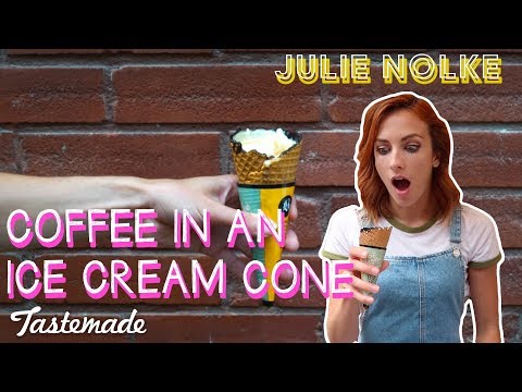 Coffee in an Ice Cream Cone I 5 Second Rule with Julie