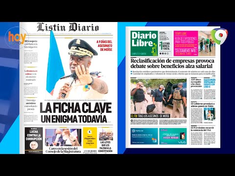 Titulares prensa dominicana  viernes 16JUL | Hoy Mismo