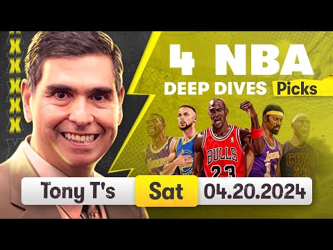 4 FREE NBA Picks and Predictions on NBA Betting Tips for Today, Saturday 4/20/2024