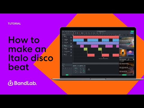 How to make an Italo disco beat using BandLab's free web Mix Editor (BandLab Tutorial)