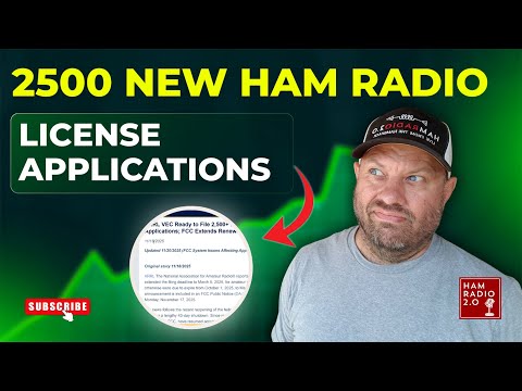 2500 Ham Radio License Applications PILE UP During Shutdown