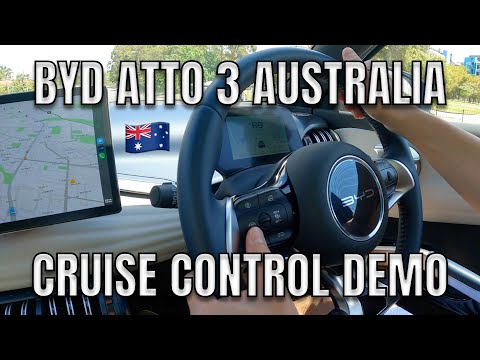 BYD ATTO 3 INTELLIGENT CRUISE CONTROL DEMONSTRATION AUSTRALIA Jan 2023