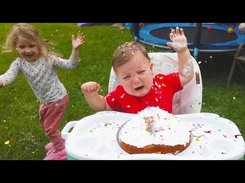 Cute Baby's First Birthday Funny fail 2020
