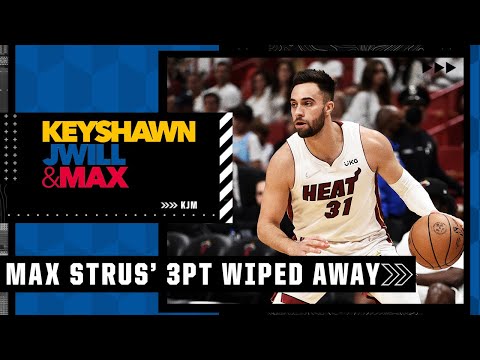 Reacting to the controversial call to take away Max Strus' 3-pointer in Game 7 | KJM video clip