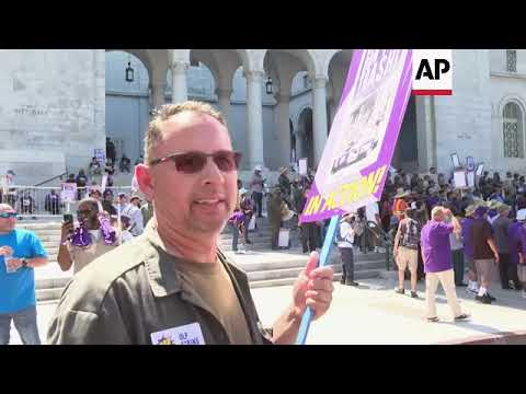 Los Angeles city workers allege unfair labor practices in one-day strike