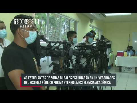 Nicaragua entregará becas universitarias a 40 jóvenes de zonas rurales